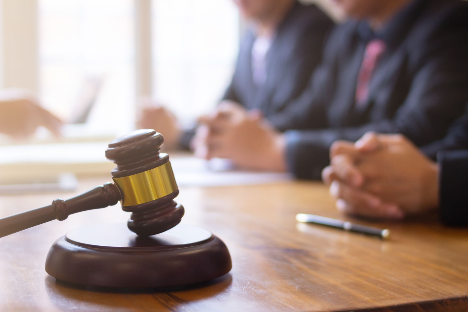 wooden judge gavel on table as symbol of justice for use in legal cases judicial system and civil rights and social justice concept with judge. concept of legislation to judge lawsuits with justice.